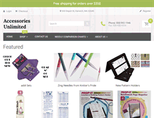 Tablet Screenshot of accessoriesunlimitedinc.com